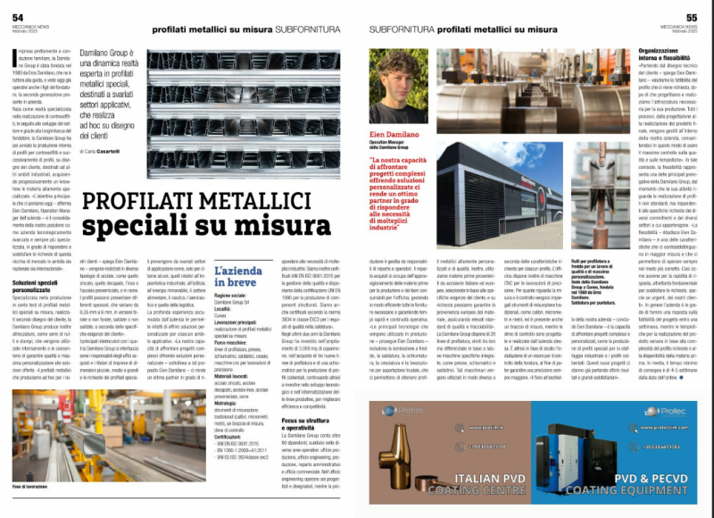 Damilano Group su Meccanica News